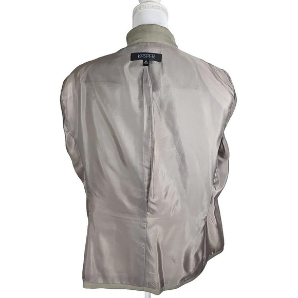Kasper ~Woman Size 18~ Gray/Khaki Blazer Suit Jacket Business Office Wear. - Picture 6 of 12